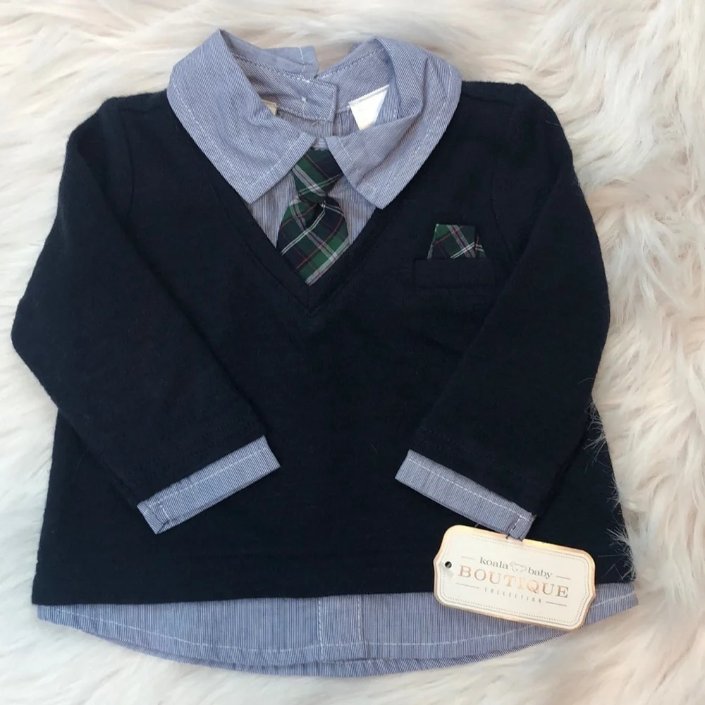 Koala baby Boutique Sweater Shirt with tie